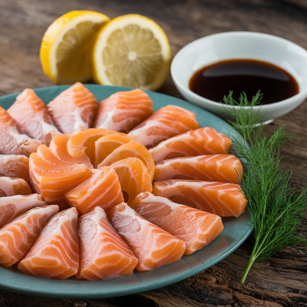 Reach results on Google's SERP when searching for "Salmon sashimi"