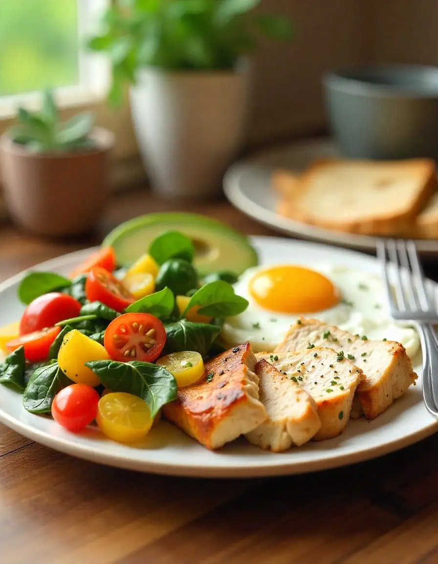 Reach results on Google's SERP when searching for "Is it healthy to eat chicken for breakfast"