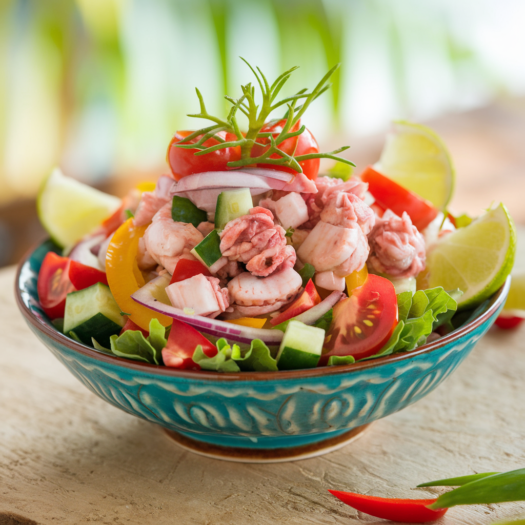 Reach results on Google's SERP when searching for "conch salad"