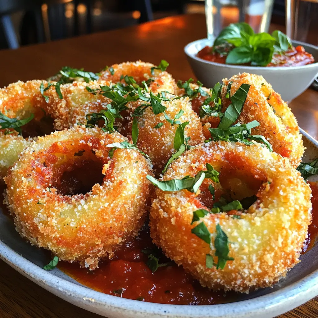 Delicious Mozzarella-Stuffed Onion Rings