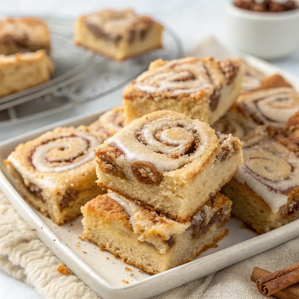 cinnamon roll blondies