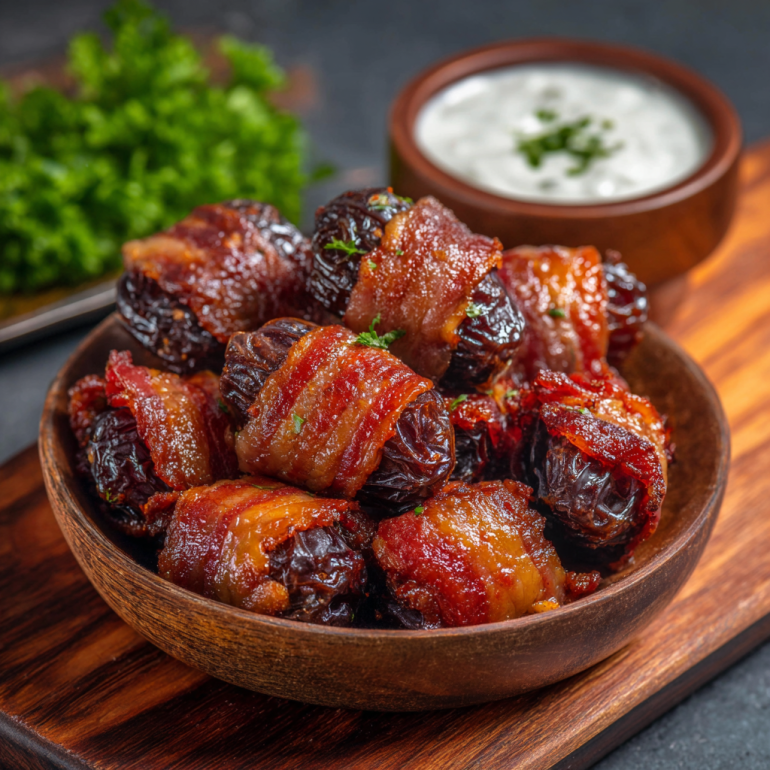 Air Fryer Bacon-Wrapped Dates