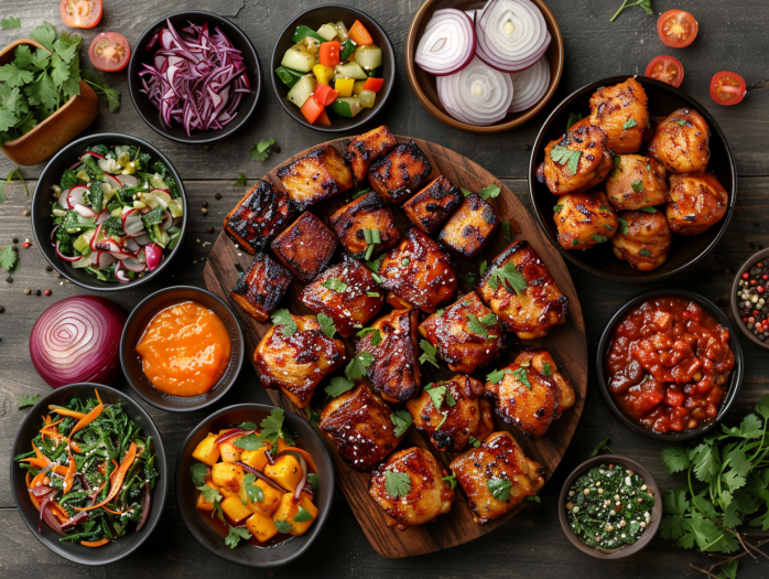 International air fryer chicken recipes including Korean, teriyaki, orange chicken, and tandoori variations