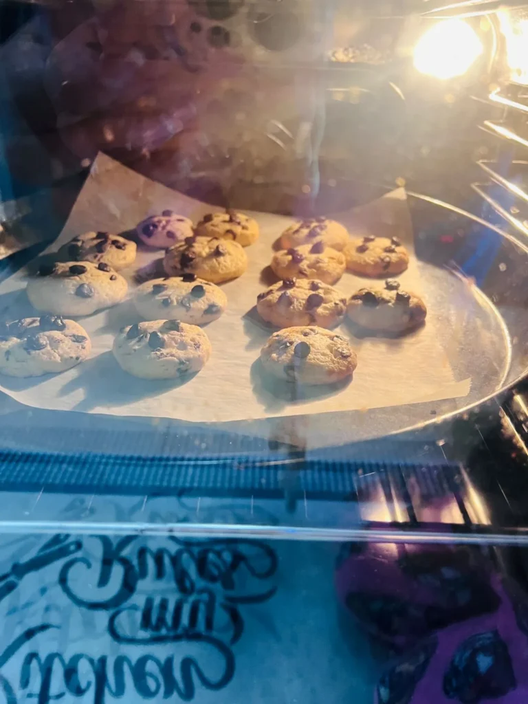 baking chocolate chip cookies