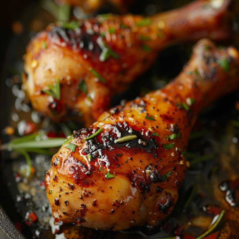 cooked air fryer chicken drumstick