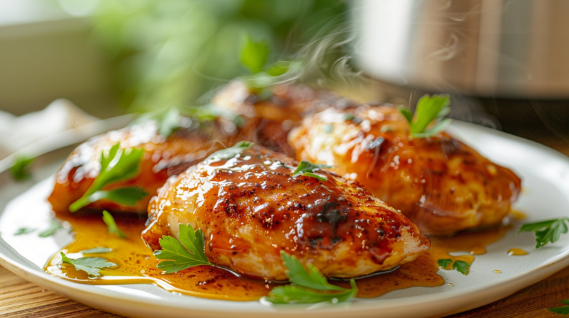 honey mustard air fryer chicken FINISHED RECIPE