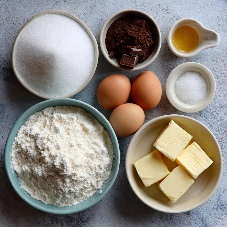 ingredients for chocolate chip cookies