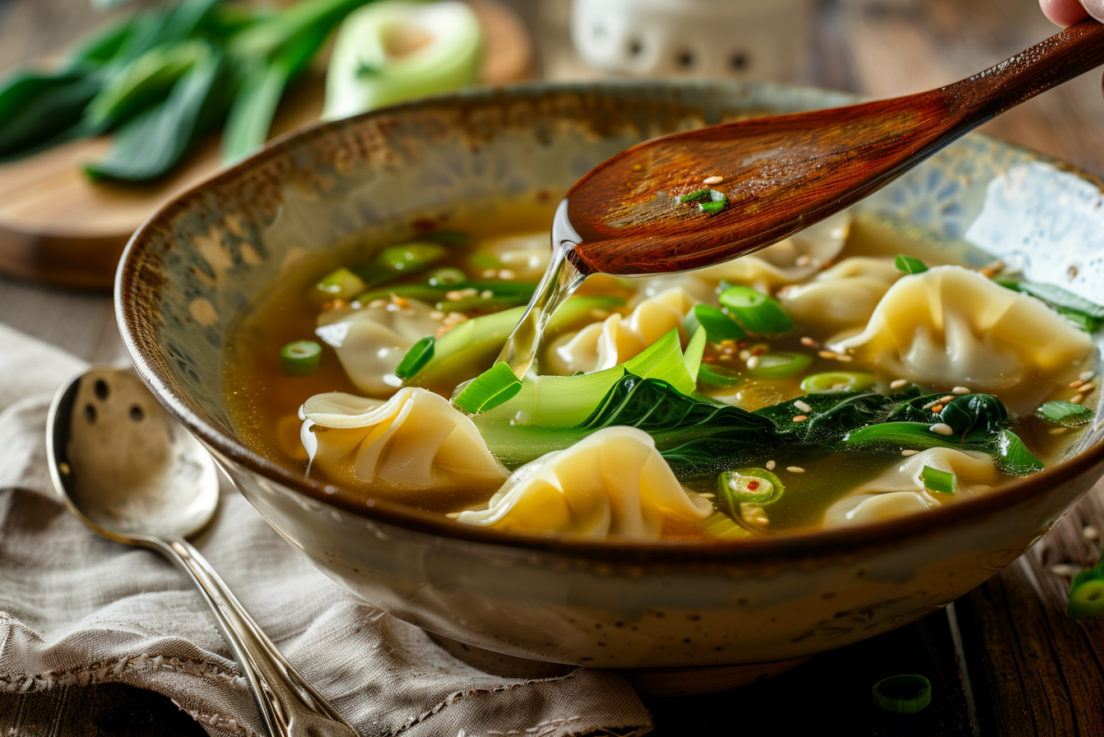 potsticker soup bowl