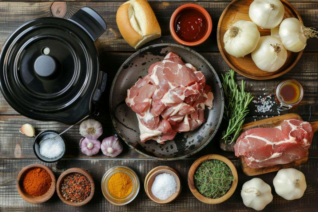 Ingredients pulled pork