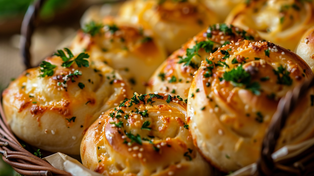 Buttery Cheese Garlic Rolls