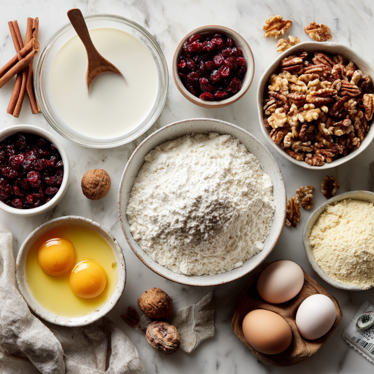 Christmas bread ingredients