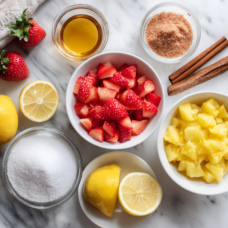 Christmas jam ingredients