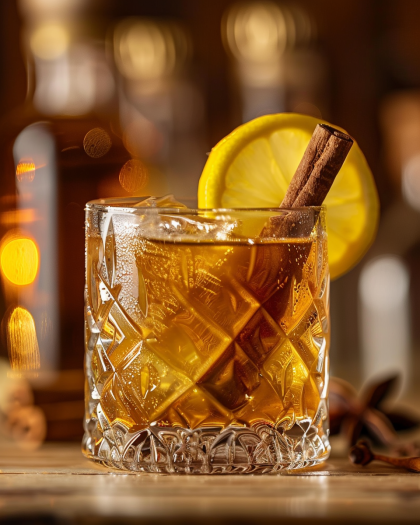 Cinnamon Maple Whiskey Sour