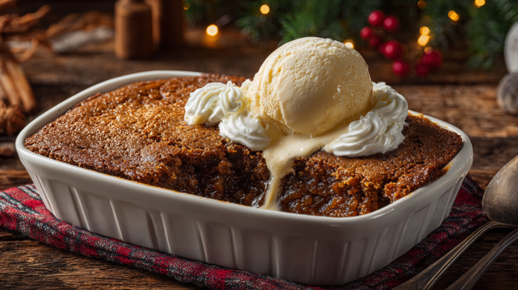 Gingerbread pudding cake 