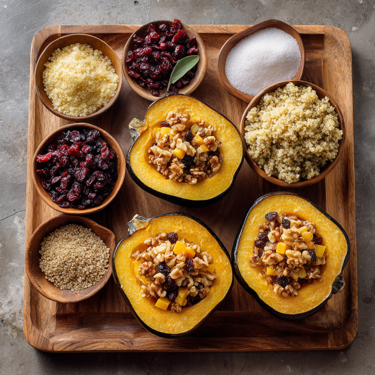 Ingredient For Stuffed Baked Acorn Squash