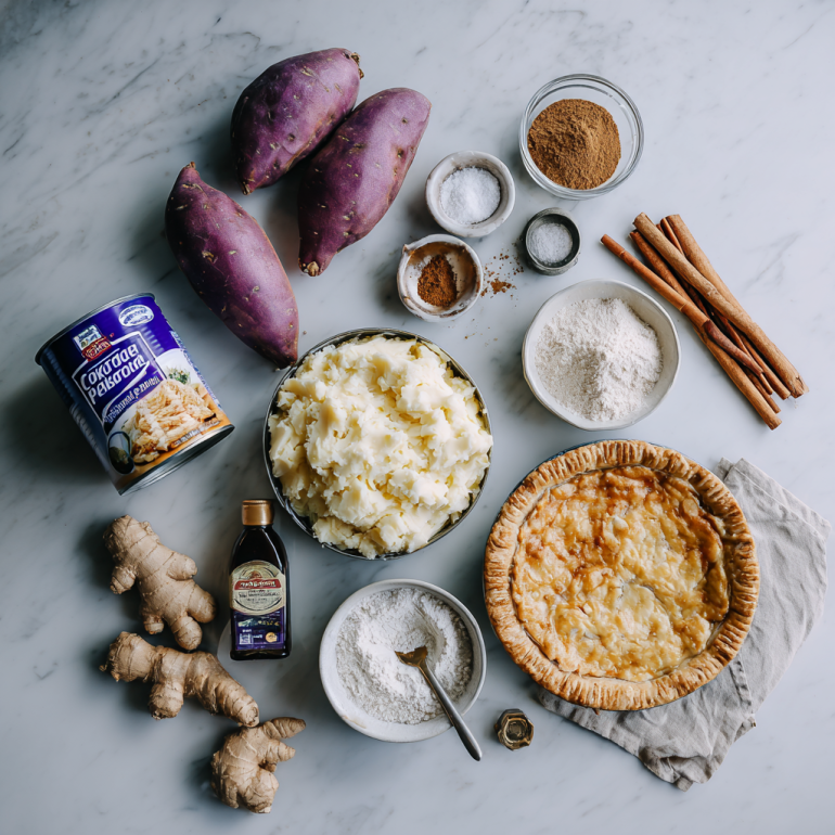 Ingredients Purple Sweet Potato Pie