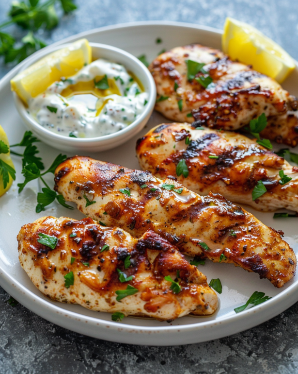 Juicy Greek chicken tenders