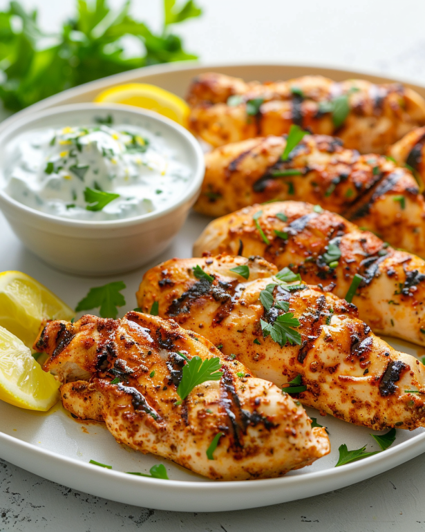 Juicy Greek chicken tenders