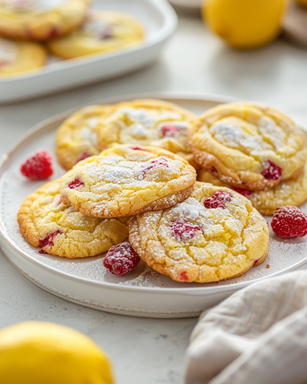 Lemon Raspberry Cookies 