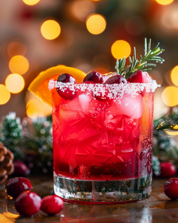 Mistletoe Margarita drink for christmas