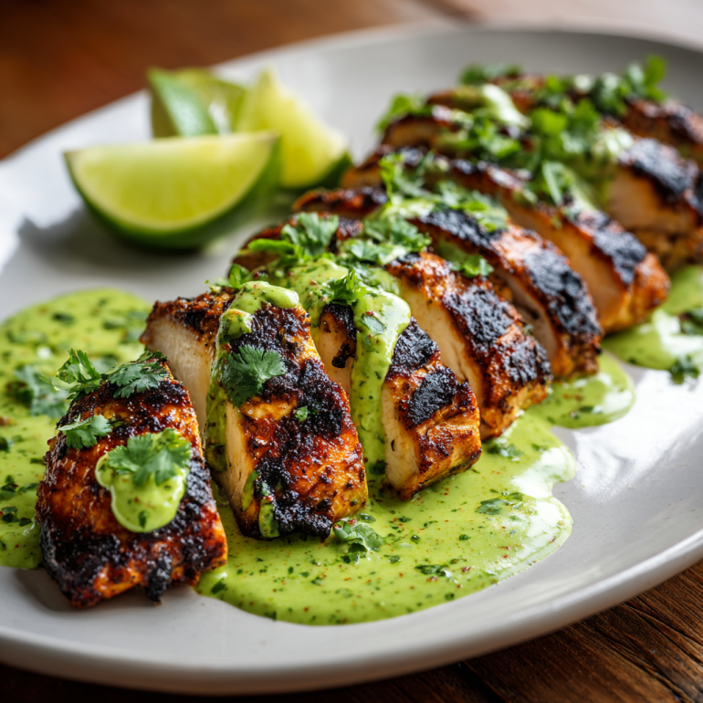 Peruvian-style grilled chicken breasts 