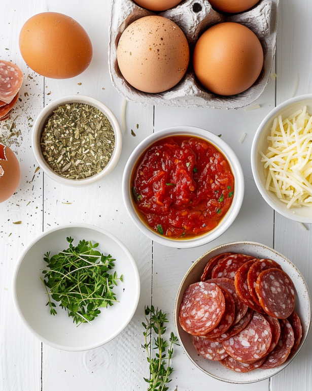 Pizza Eggs ingredients