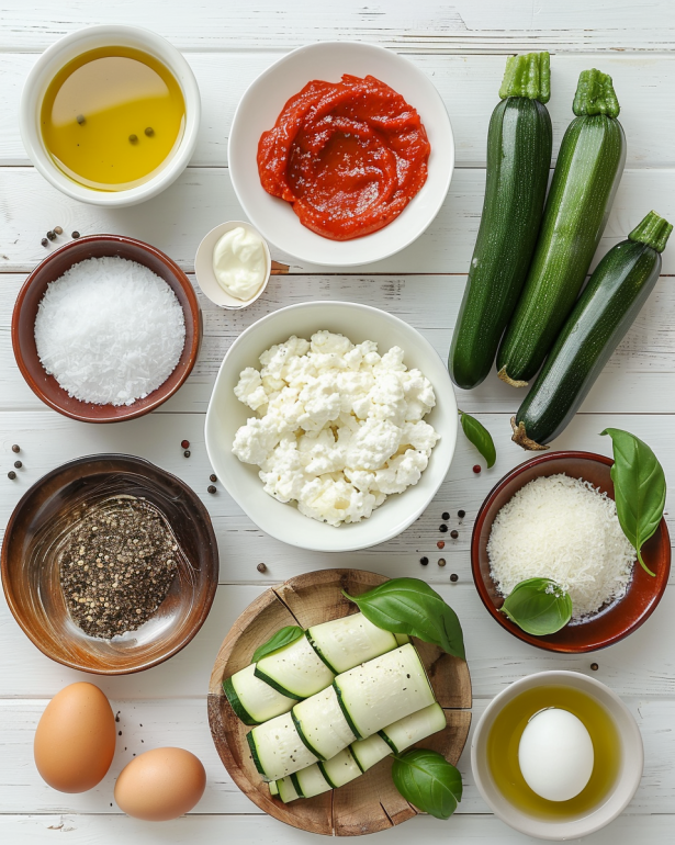 Zucchini Rollatini ingredients