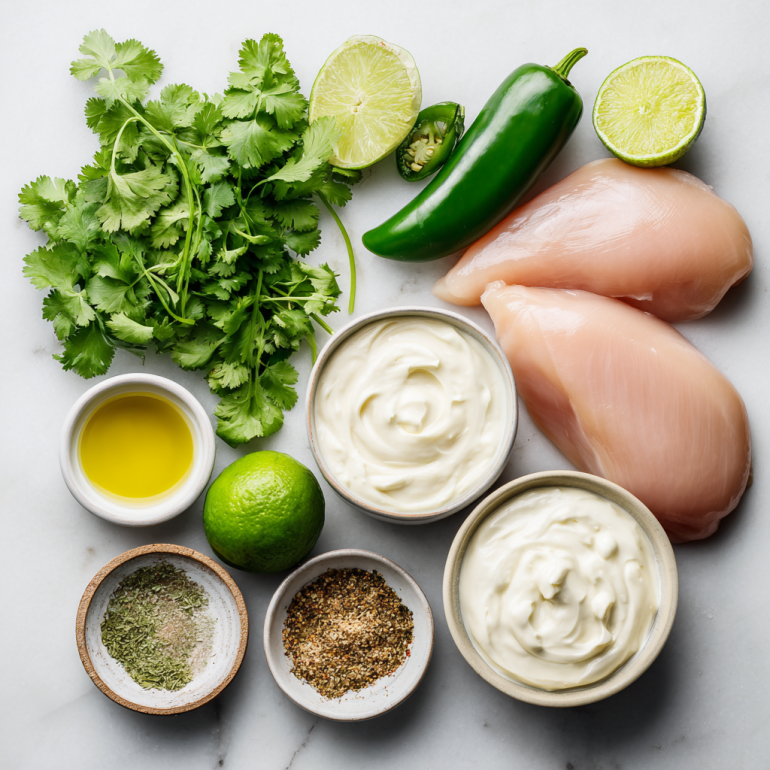 all ingredients for Peruvian Grilled Chicken