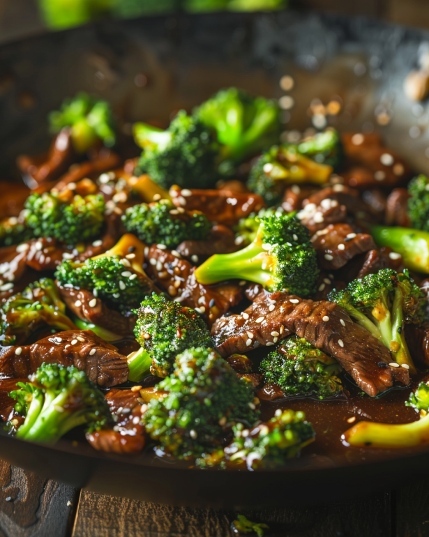 beef and broccoli stir-fry