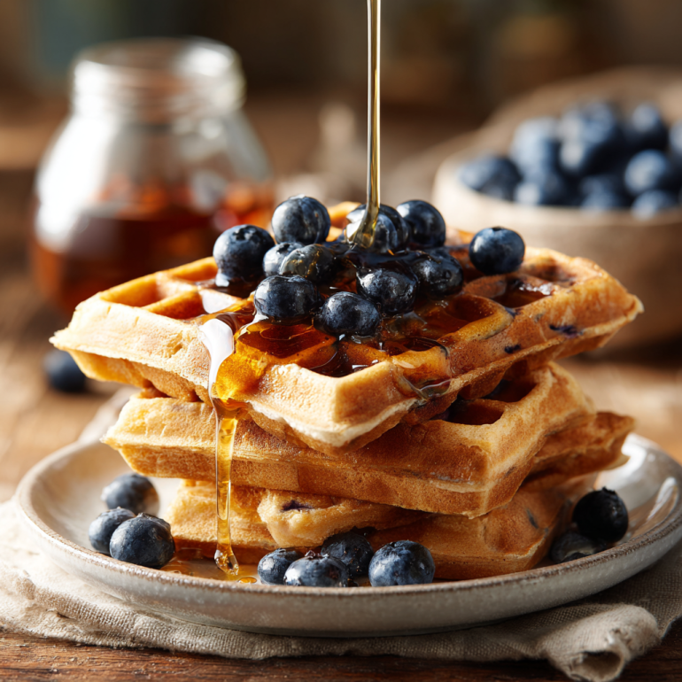 blueberry waffles