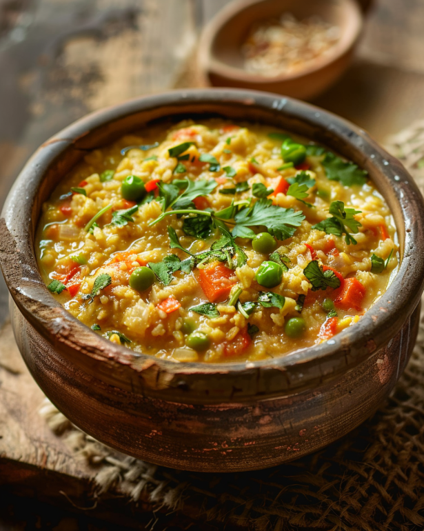 comforting bowl of Oats Khichdi