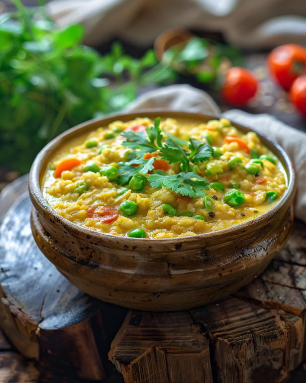 comforting bowl of Oats Khichdi 