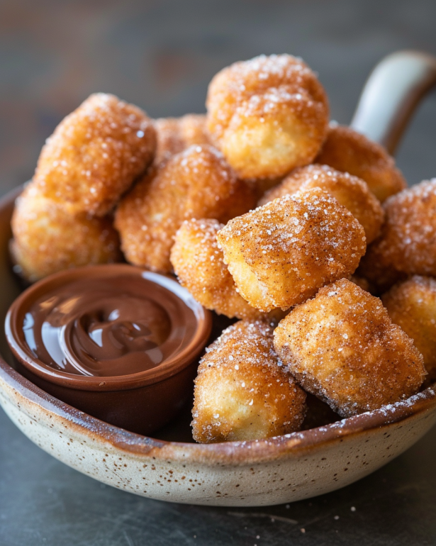 homemade churro bites 