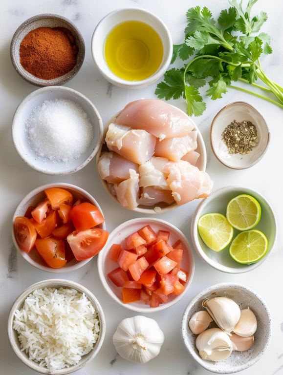 ingredients for Brazilian Coconut Chicken