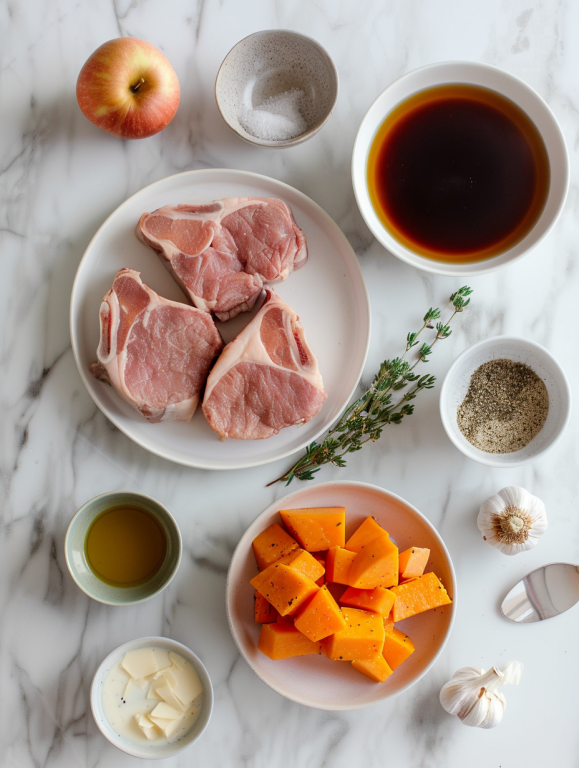 ingredients for apple cider pork