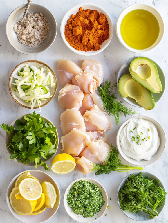 ingredients for sheet pan chicken pitas