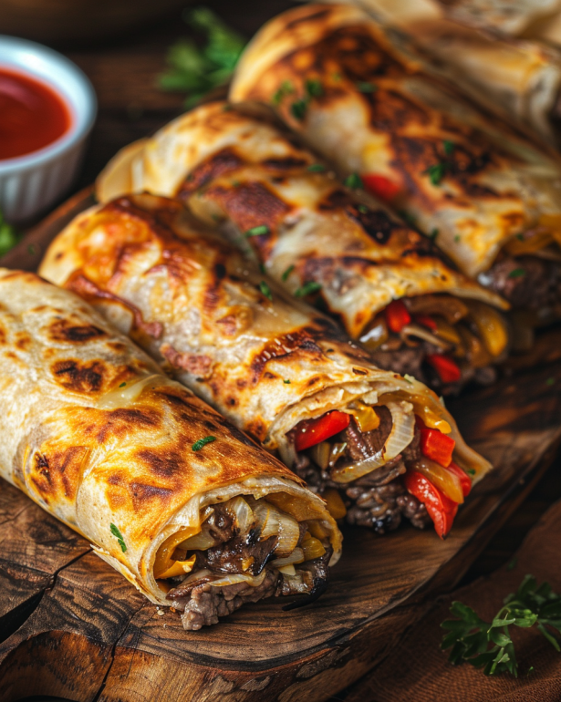 keto Philly cheesesteak rolls