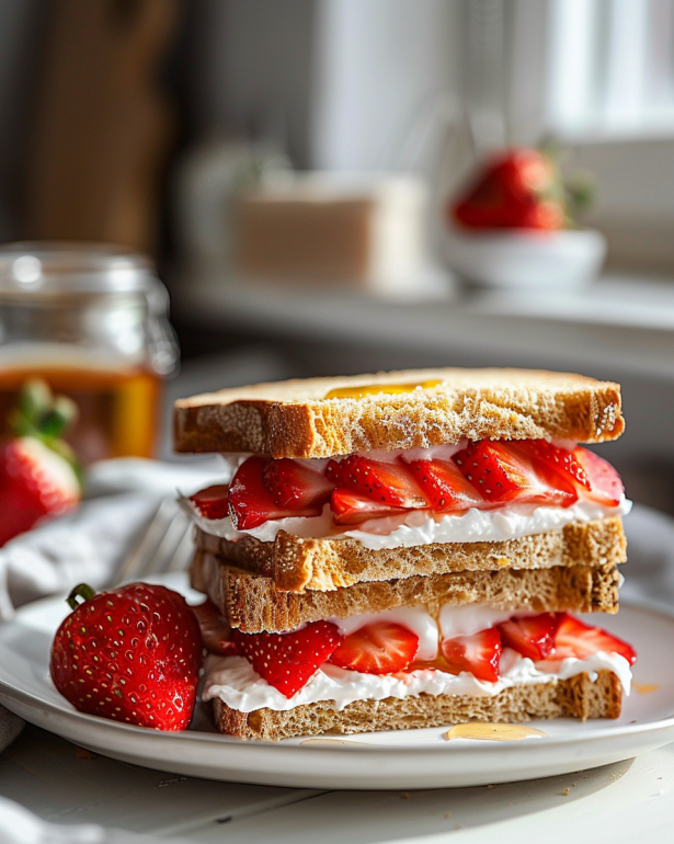 strawberry sandwich