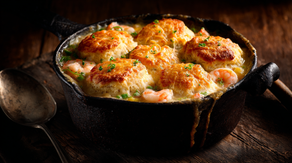Cheddar Bay Biscuit Seafood Pot Pie