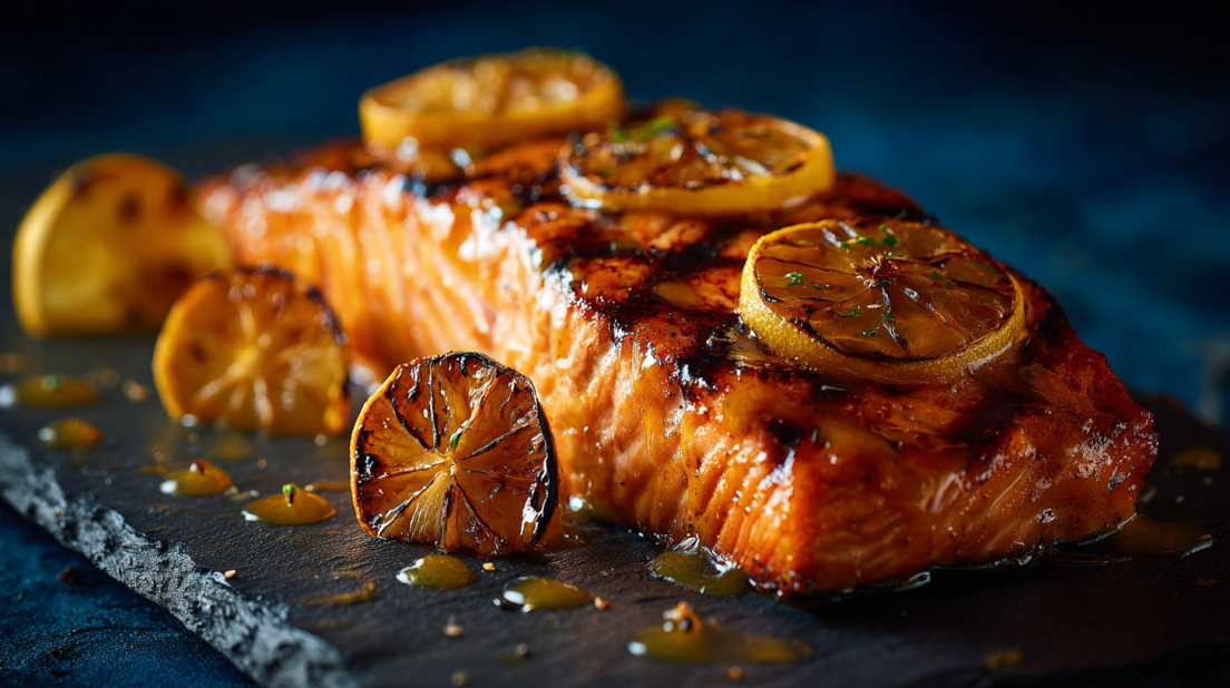 Flaky Salmon with Citrus Glaze