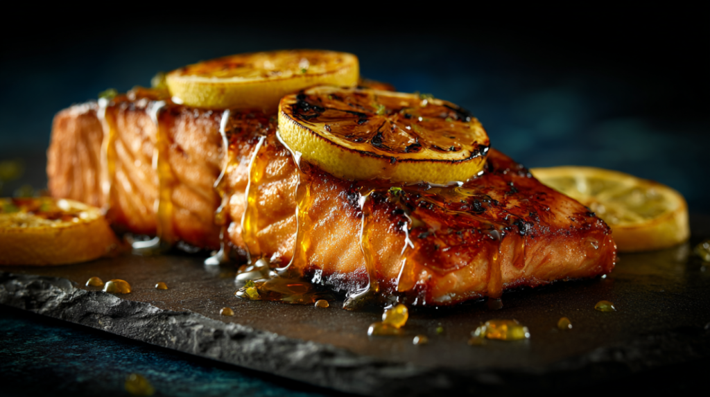 Flaky Salmon with Citrus Glaze