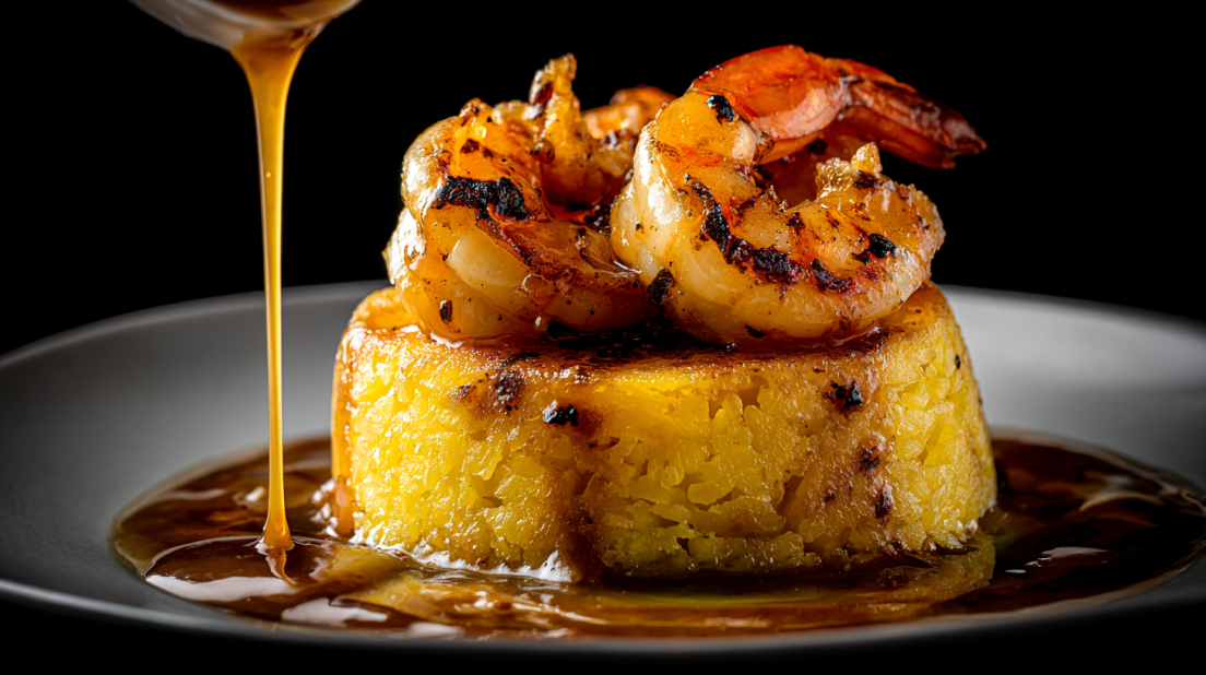 Garlic Shrimp Mofongo