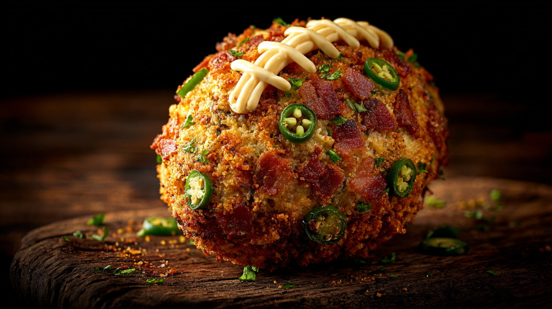 Jalapeño Popper Football Cheese Ball