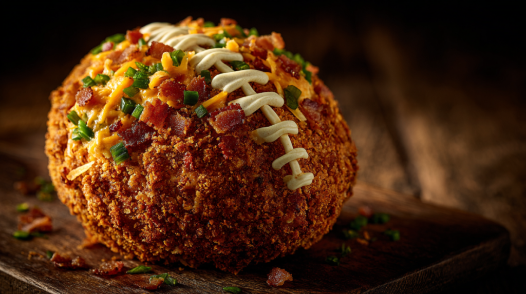 Jalapeño Popper Football Cheese Ball