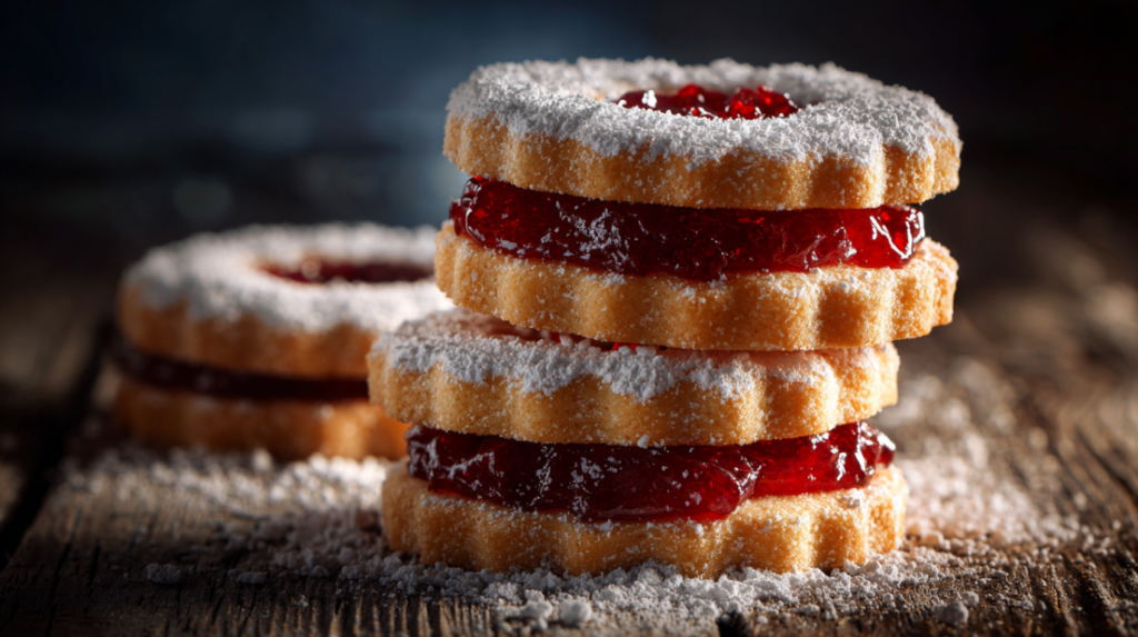 Linzer cookies