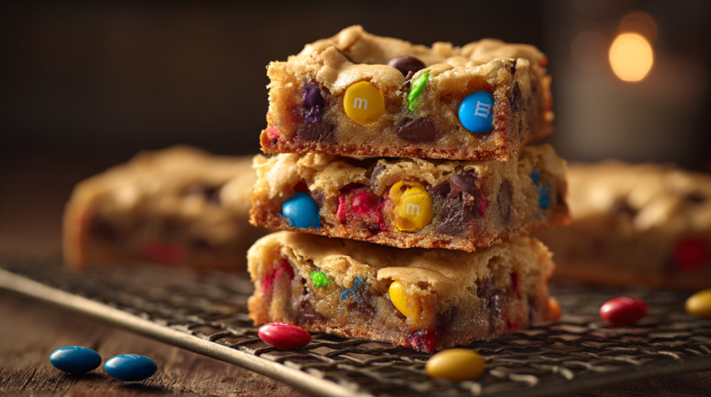 M&M Cookie Bars