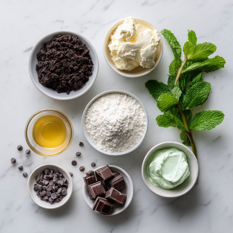 Mint Cream Pie ingredients