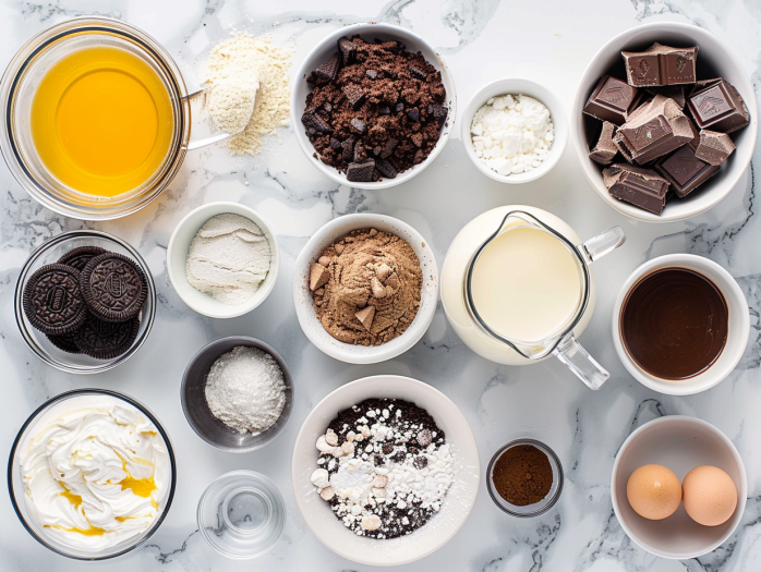 Mississippi Mud Pie ingredients