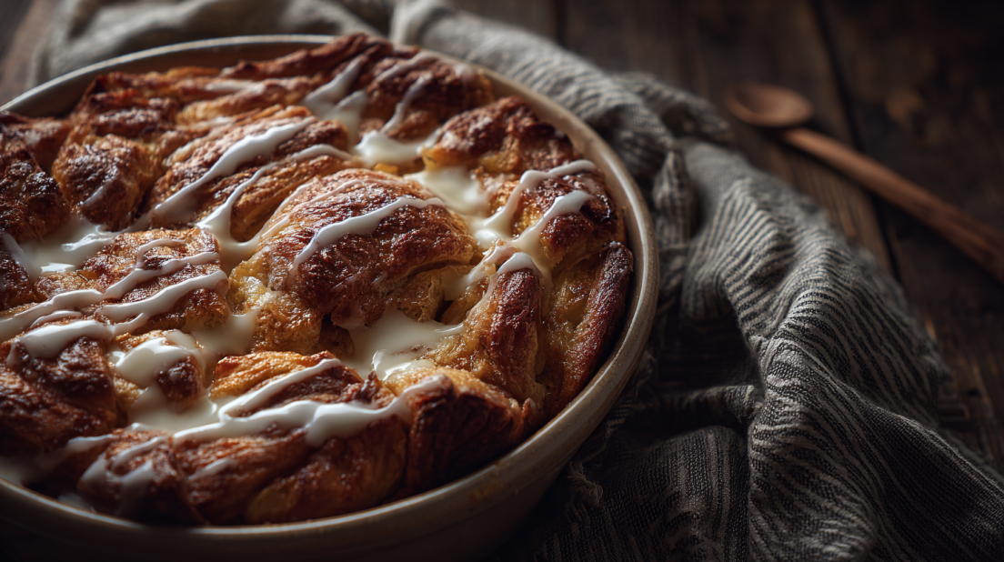 Overnight Croissant Breakfast Casserole