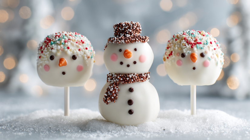 Snowman Cake Pops